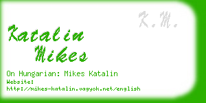 katalin mikes business card